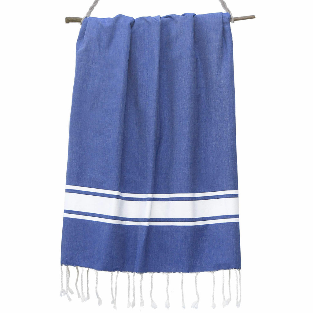 Pack of 2 Foutas Malibu - Greek Blue - Cotton