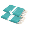 Pack of 2 Foutas Malibu - Turquoise Green - Cotton