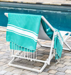 Pack of 2 Foutas Malibu - Turquoise Green - Cotton