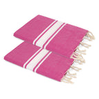 Pack Of 2 Foutas Malibu - Fuchsia Pink - Cotton