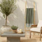 Cotton fouta 100x200 NEWPORT olive green