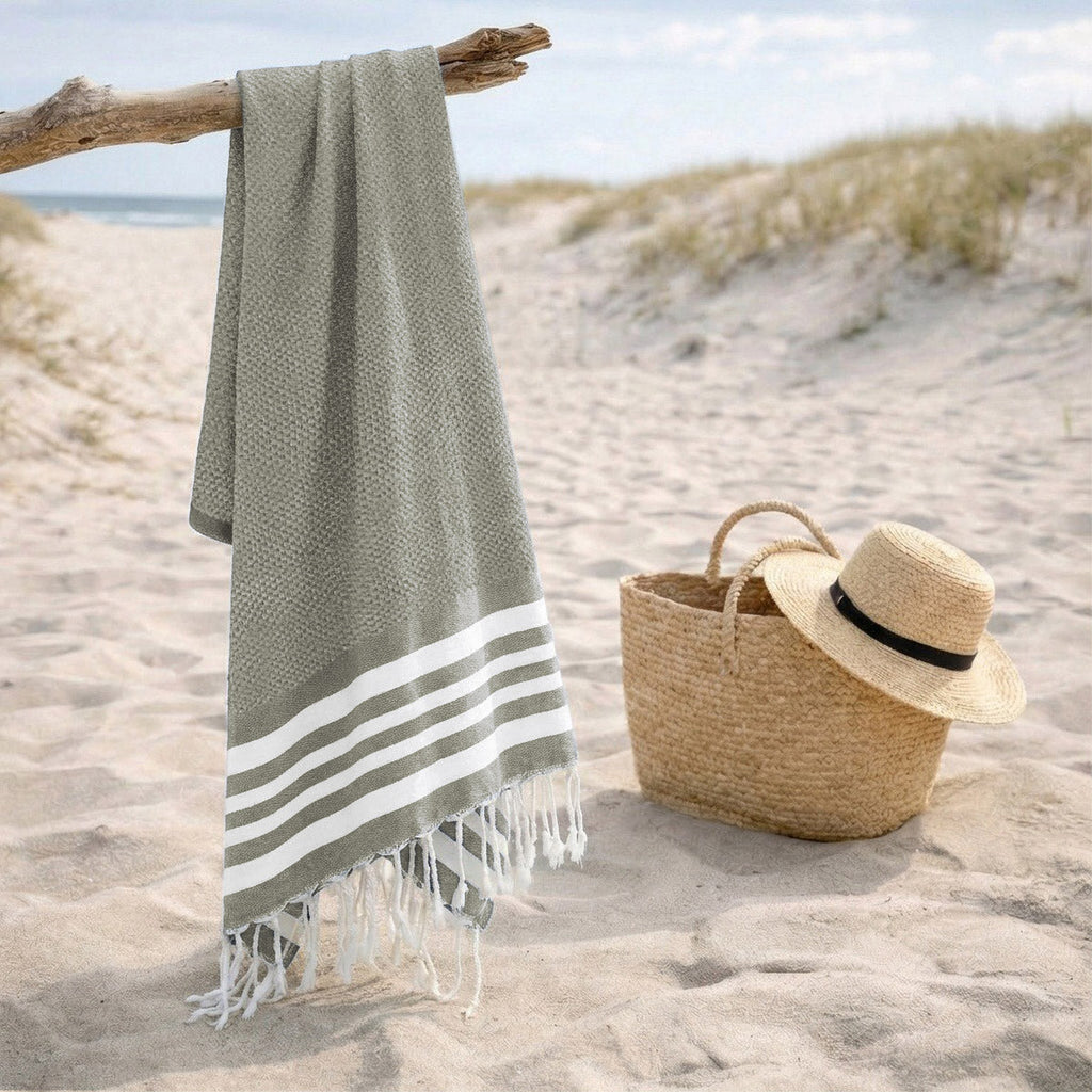 Cotton fouta 100x200 NEWPORT olive green