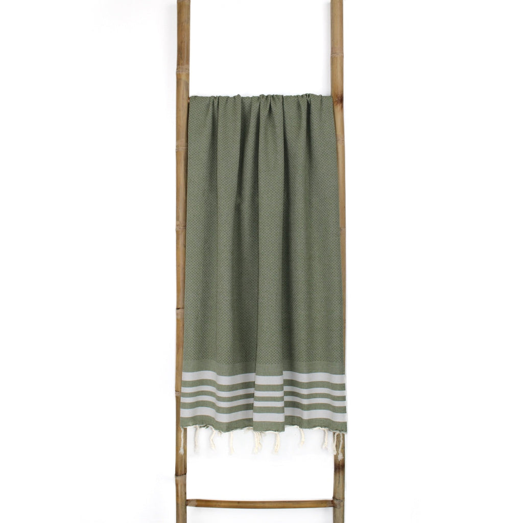 Cotton fouta 100x200 NEWPORT olive green