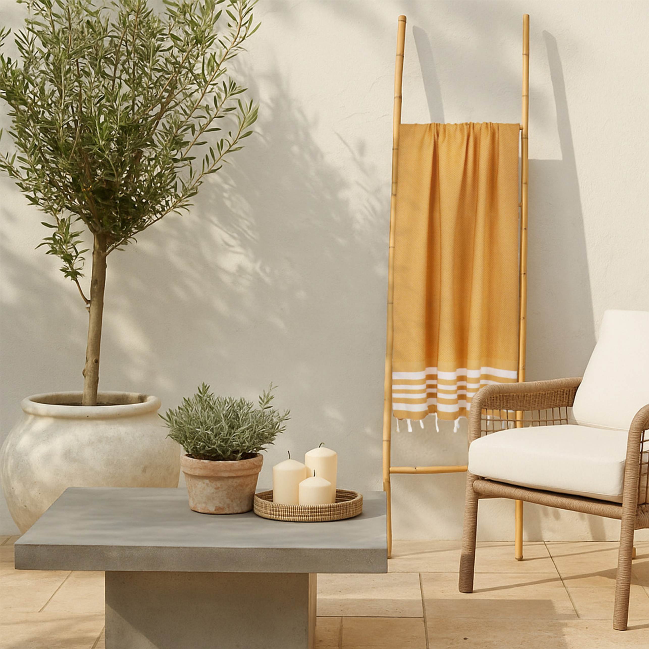 Cotton fouta 100x200 NEWPORT mustard yellow