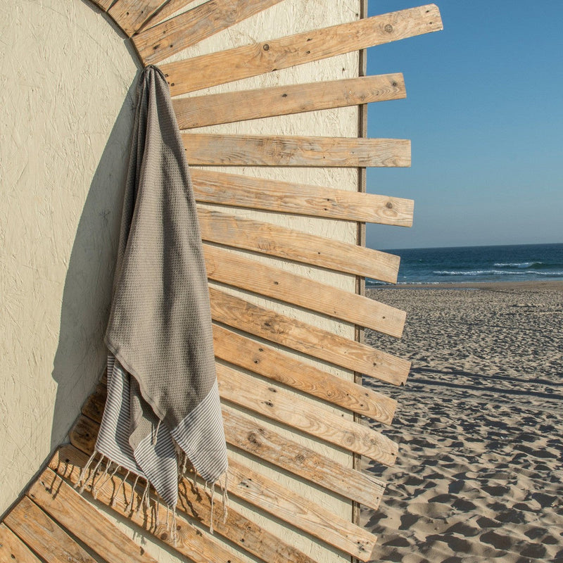 Honeycomb Fouta - Cotton - Light Taupe - Ibiza