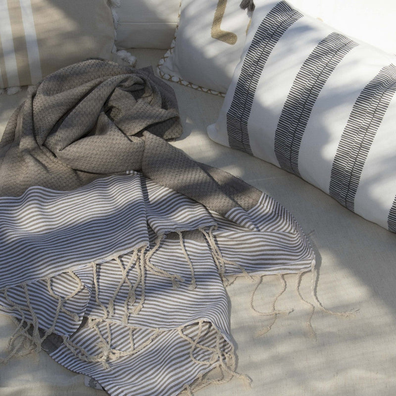 Honeycomb Fouta - Cotton - Light Taupe - Ibiza
