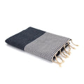 Honeycomb cotton fouta 100x200 IBIZA denim blue