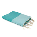 Honeycomb cotton fouta 100x200 IBIZA turquoise green