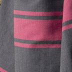 Fouta Bicolor - Algodón - Azul Denim / Rosa Fucsia - St Tropez