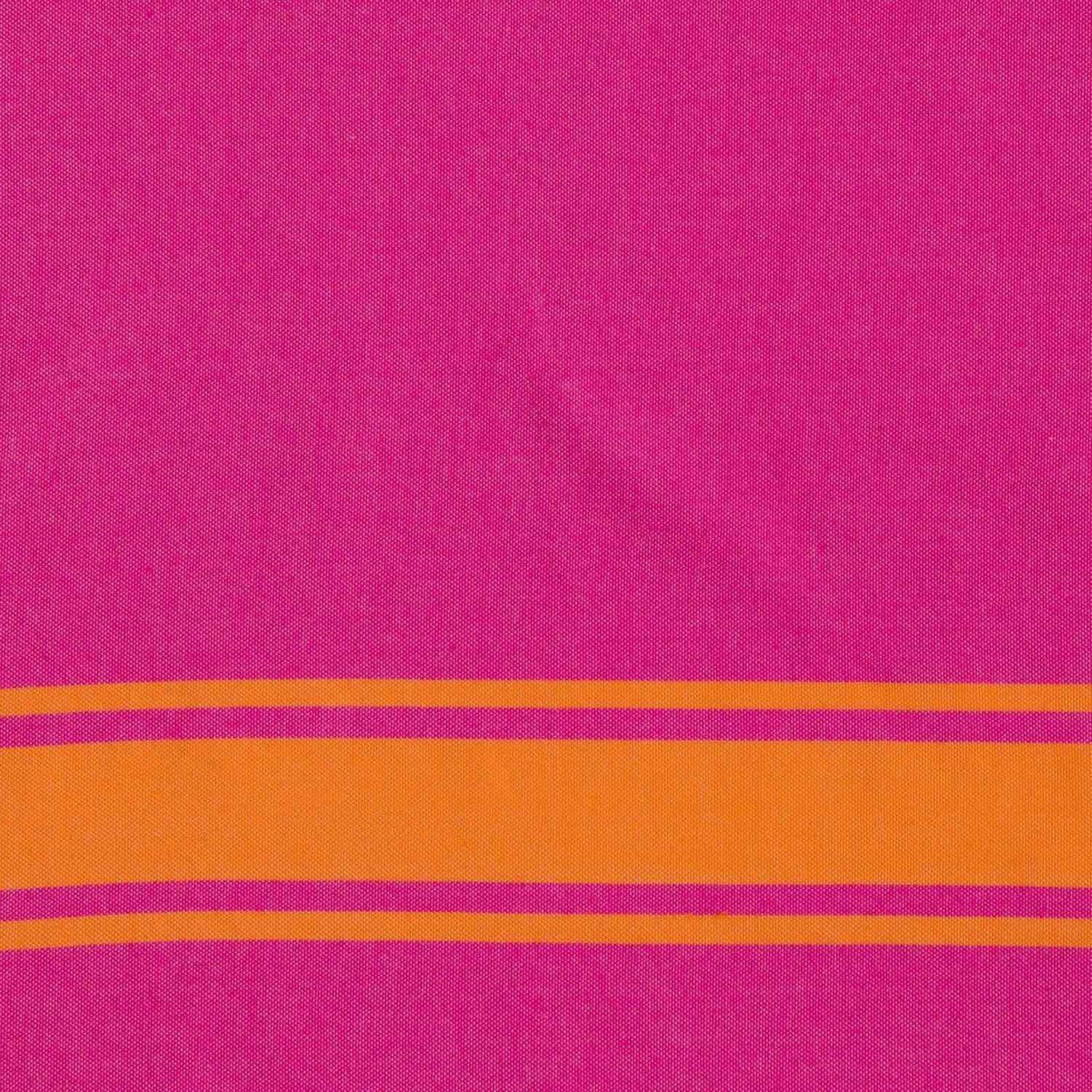 Fouta Bicolore Coton 100X200 St Tropez Rose Fuchsia / Orange