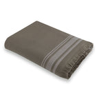 Fouta Felpa Algodón 100X180 - Faro - Verde Liquen / Greige
