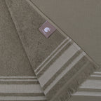 Fouta Felpa Algodón 100X180 - Faro - Verde Liquen / Greige