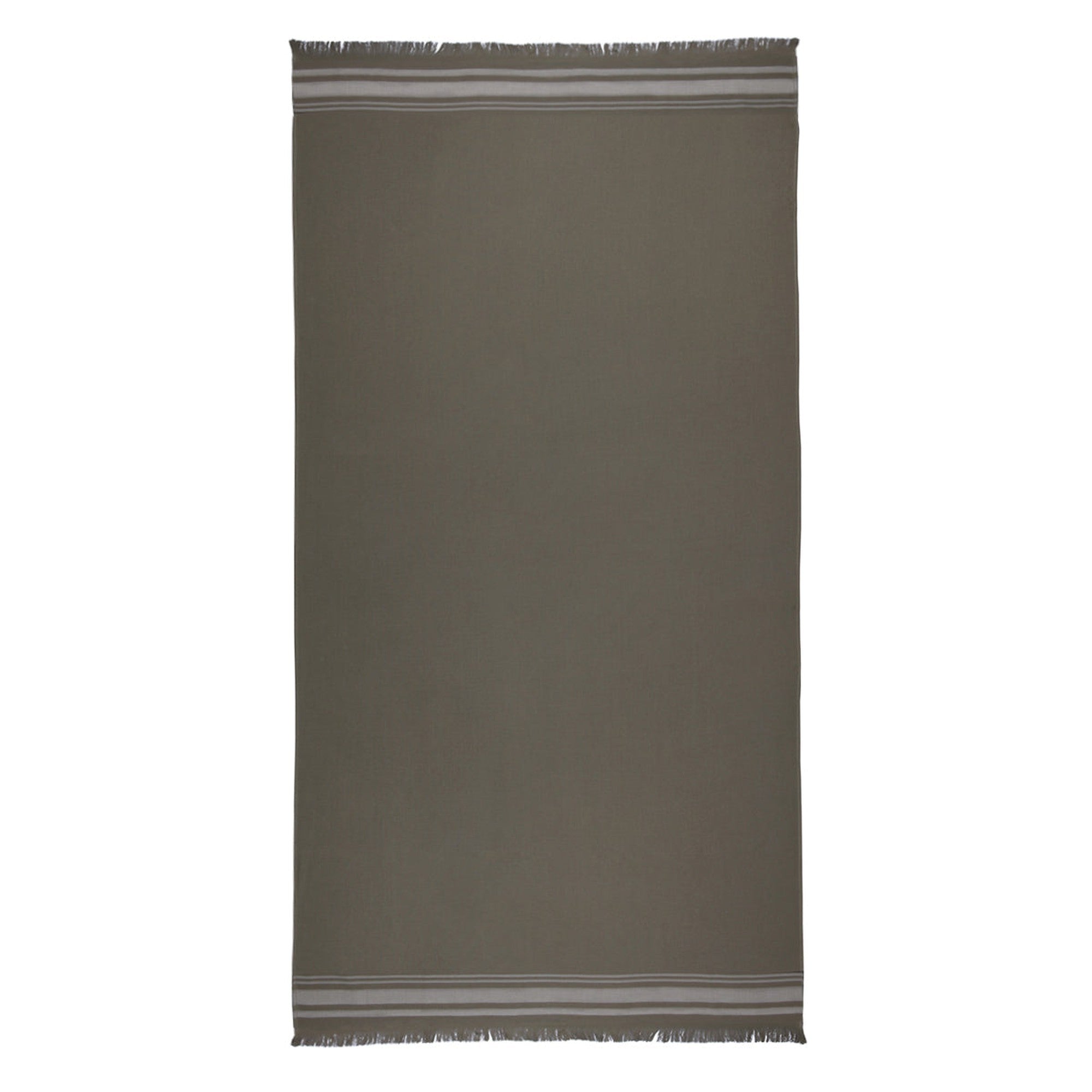 Fouta Felpa Algodón 100X180 - Faro - Verde Liquen / Greige