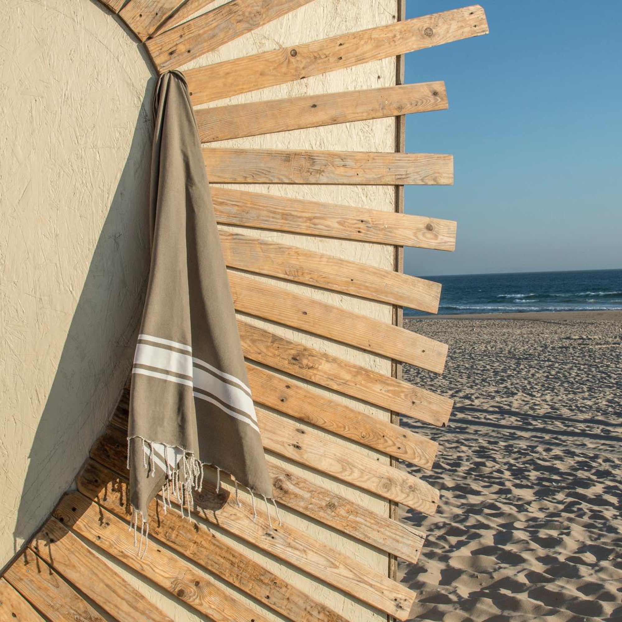 Fouta - Algodón - Topo claro - St Tropez