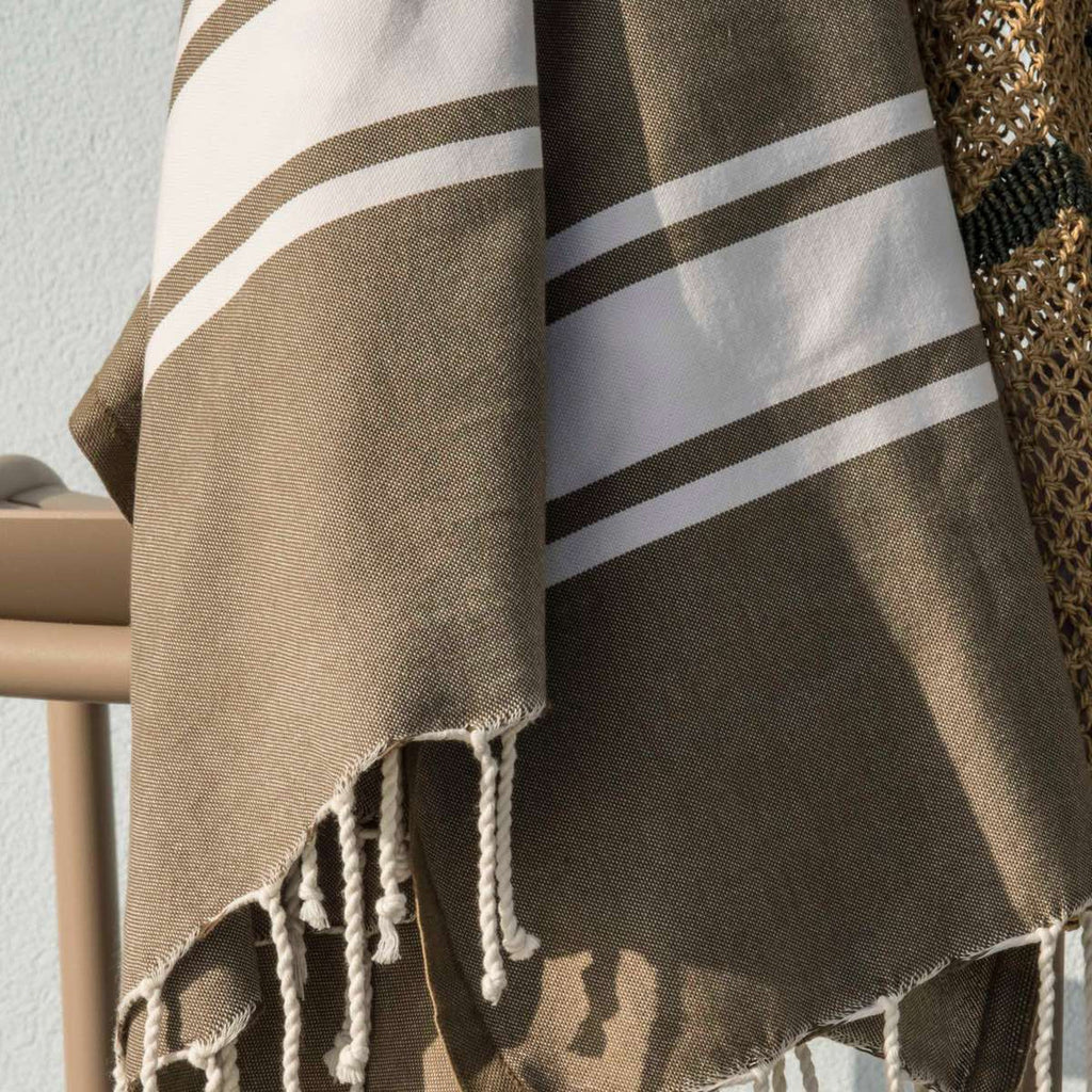 Fouta - Algodón - Topo claro - St Tropez