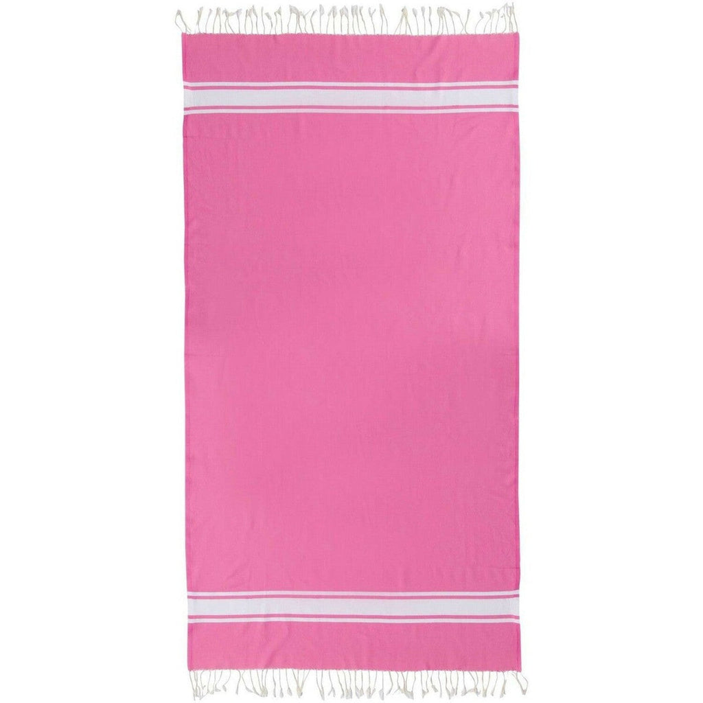 Fouta coton 100x200 ST TROPEZ rose malabar