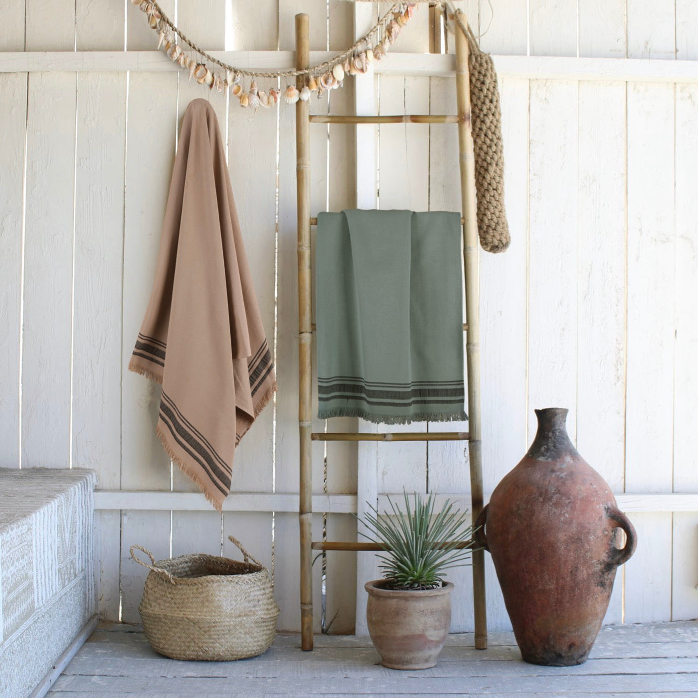 Fouta Éponge En Coton Faro - Beige