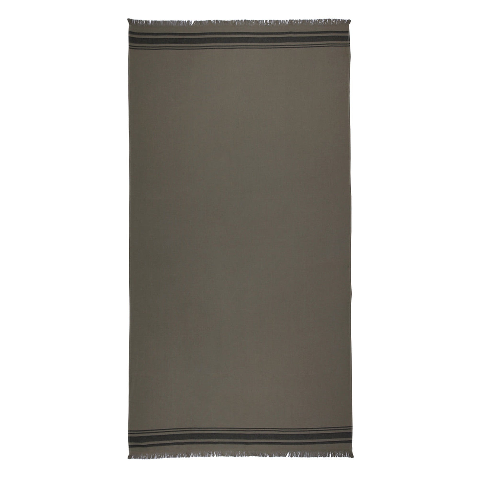 Fouta Éponge Xxl Coton Vert Lichen 200X180 Faro Vert Lichen / Noir