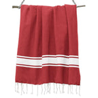 Fouta - Algodón - Rojo - St Tropez