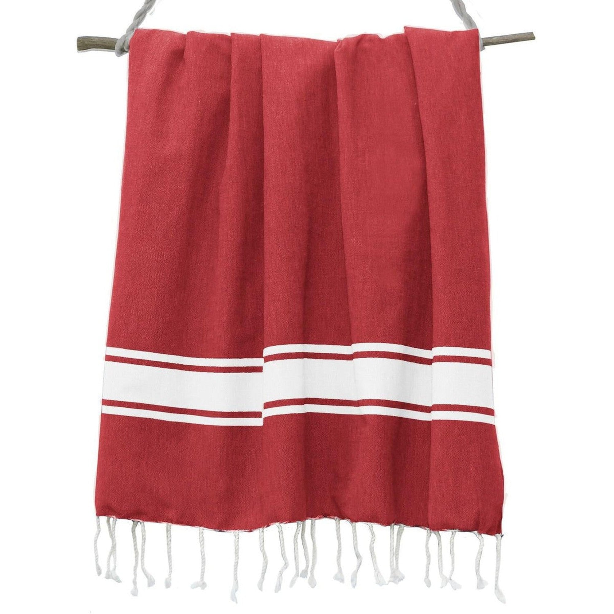 Fouta - Algodón - Rojo - St Tropez