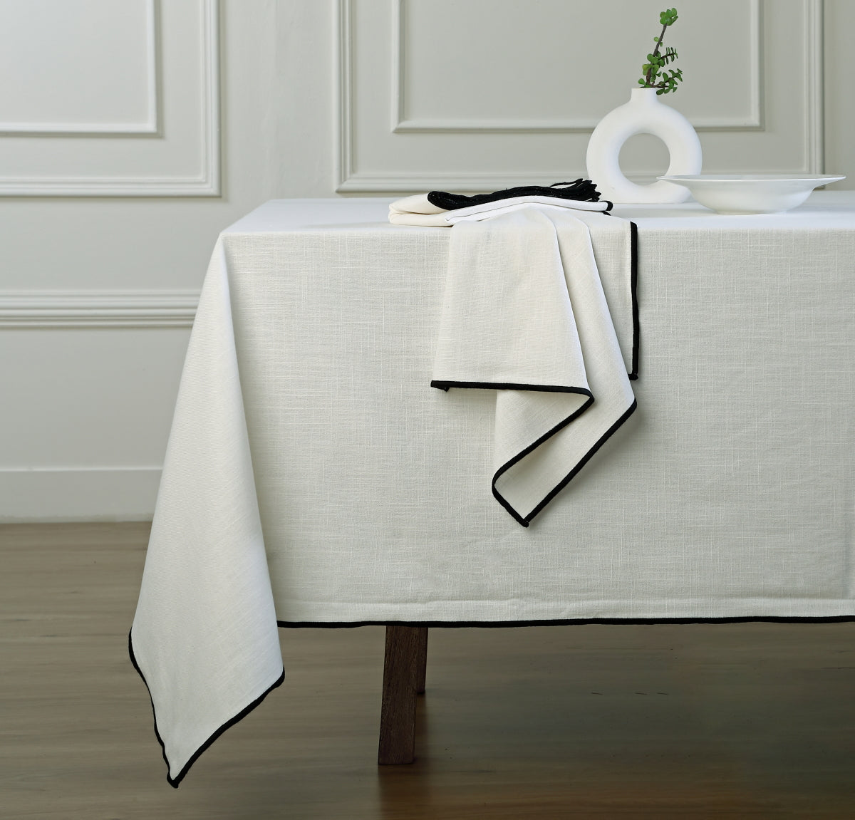 Ernest - Mantel - Lino Lavado - Blanco/Negro