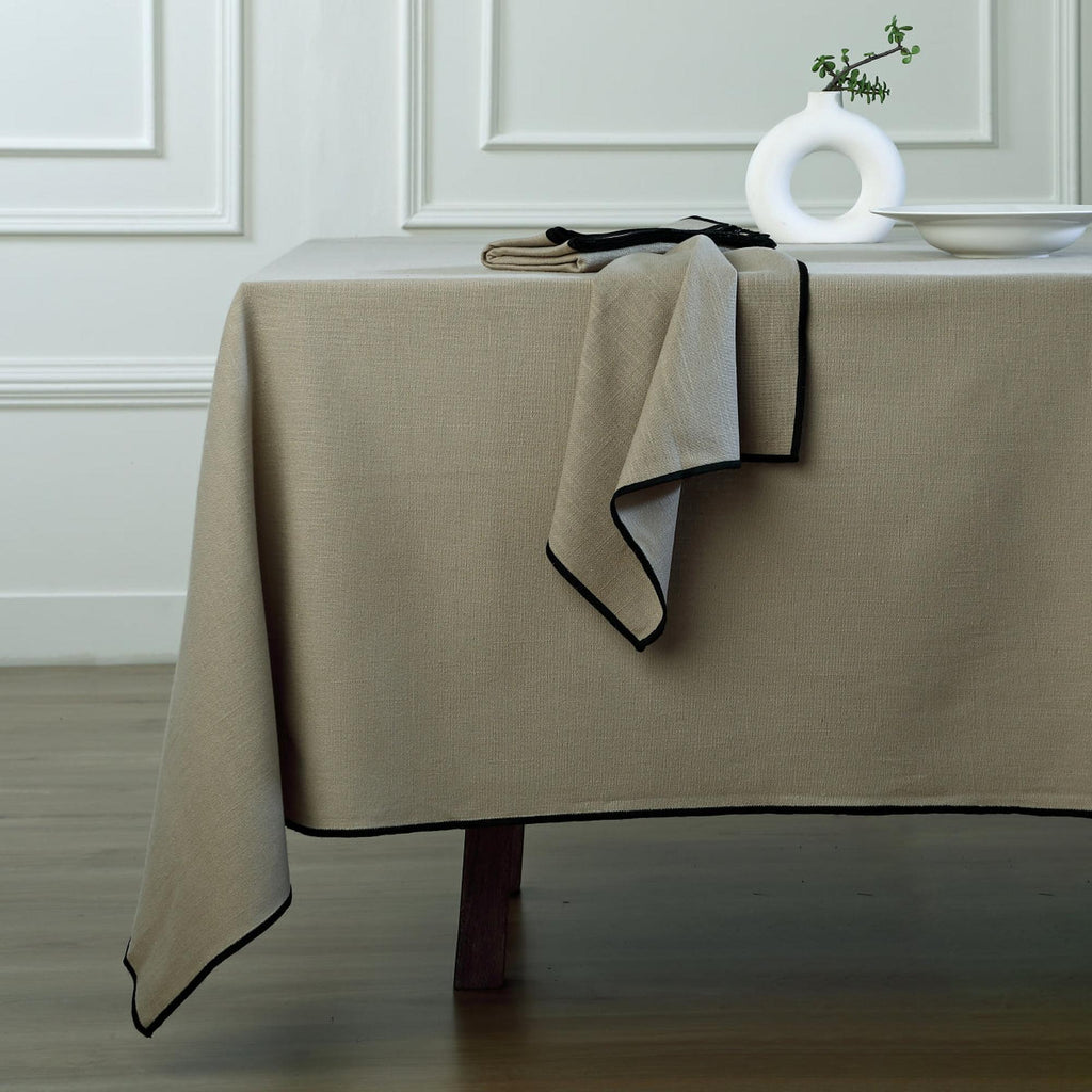Ernest - Mantel - Lino Lavado - Natural/Negro