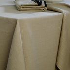 Nappe lin lavé 150x300 ERNEST naturel / noir