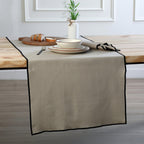 Ernest - Chemin De Table - Naturel/Noir