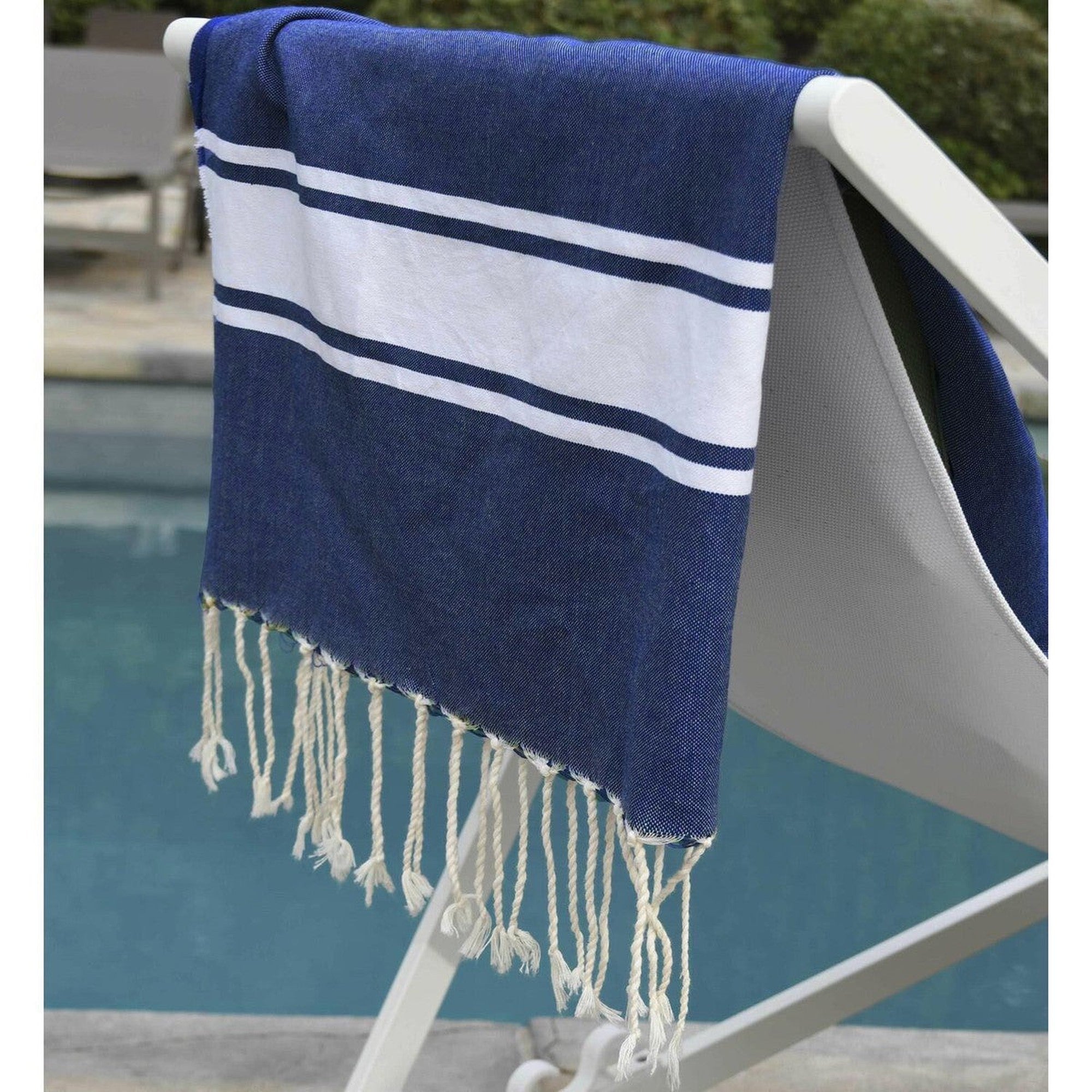 Fouta - Algodón - Azul Griego - St Tropez