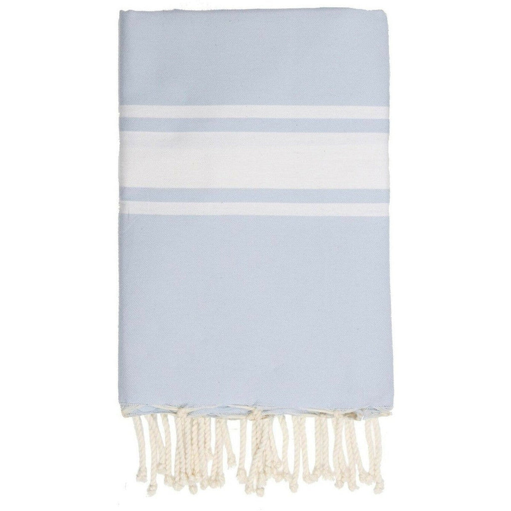 Fouta Coton 100X200 St Tropez Bleu Pâle