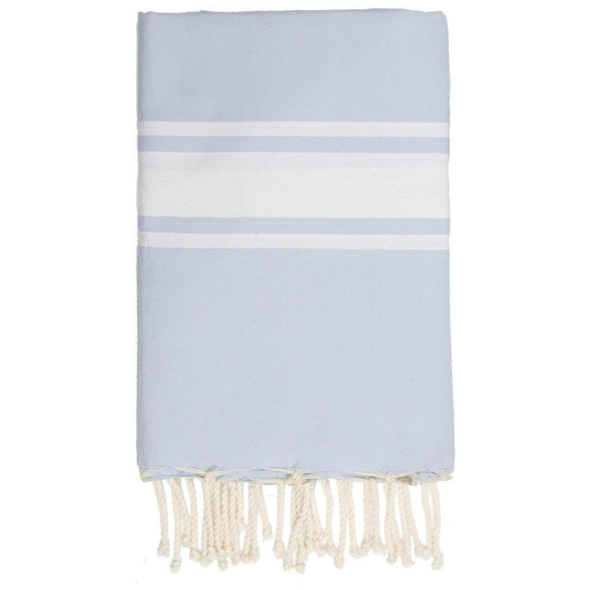 Fouta Coton 100X200 St Tropez Bleu Pâle
