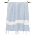 Fouta Coton 100X200 St Tropez Bleu Pâle