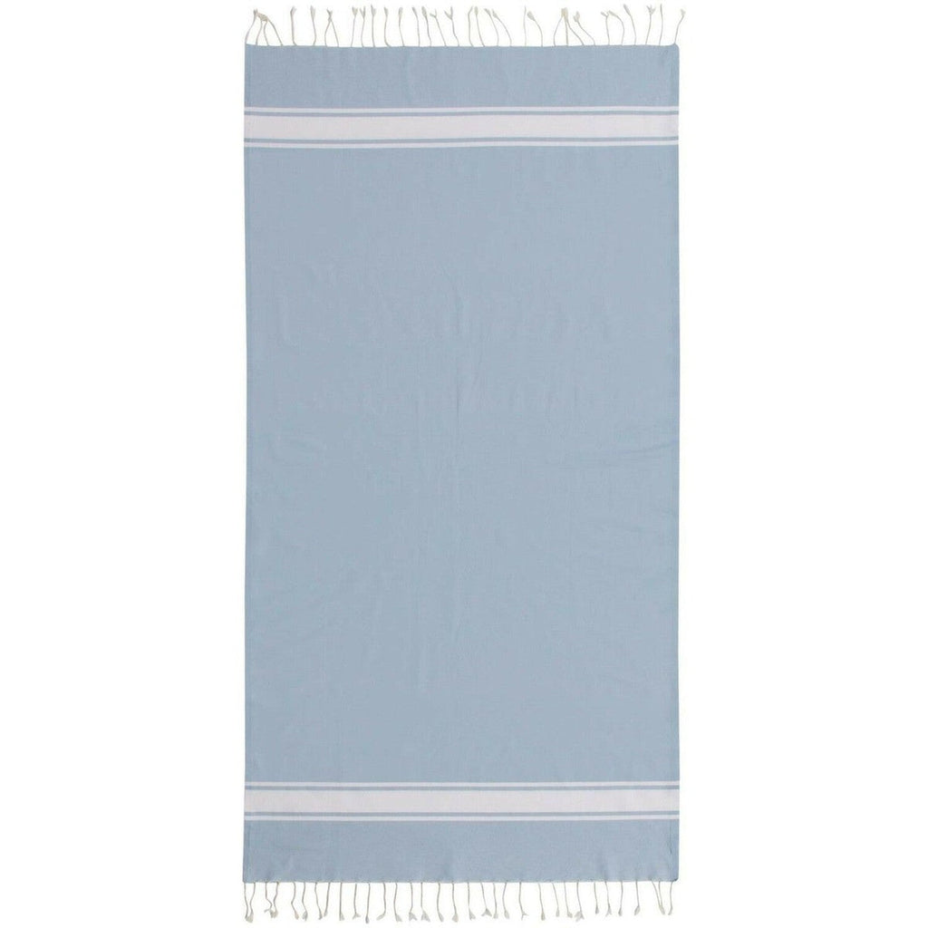Fouta Coton 100X200 St Tropez Bleu Pâle