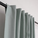 Louis - Rideau À Passant - Toile De Coton - Vert Céladon