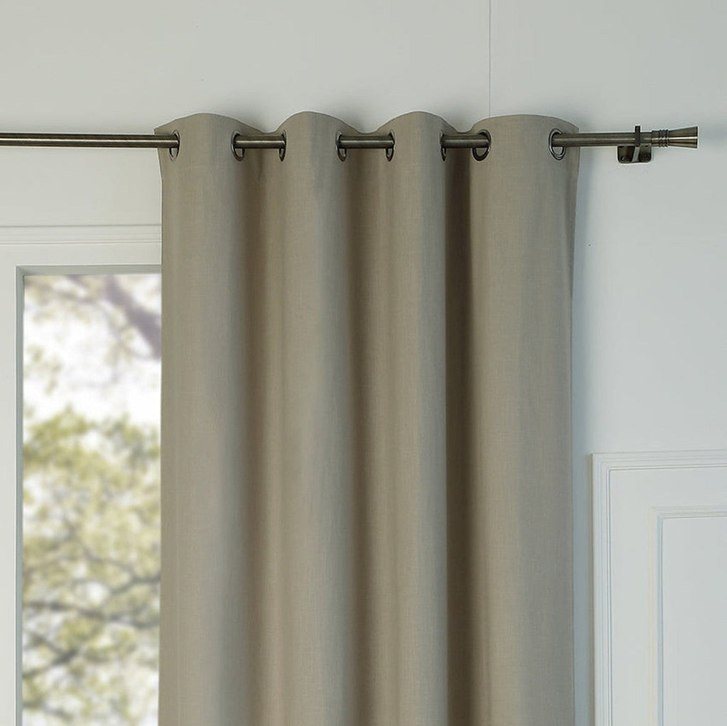 Louis - Cotton Canvas Eyelet Curtain - Natural