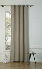 Louis - Cotton Canvas Eyelet Curtain - Natural