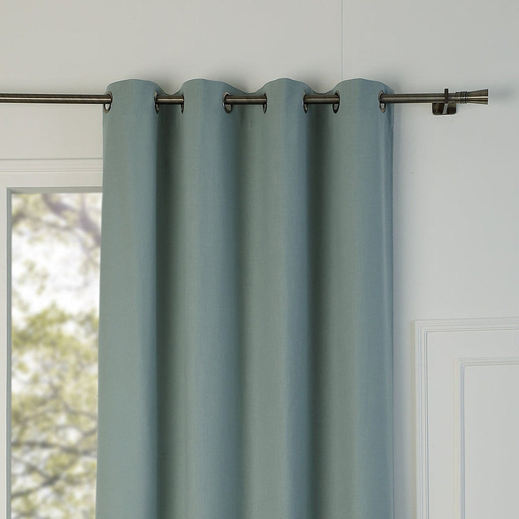 Louis - Cortina Con Ollaos - Lona De Algodón - Verde Celadón