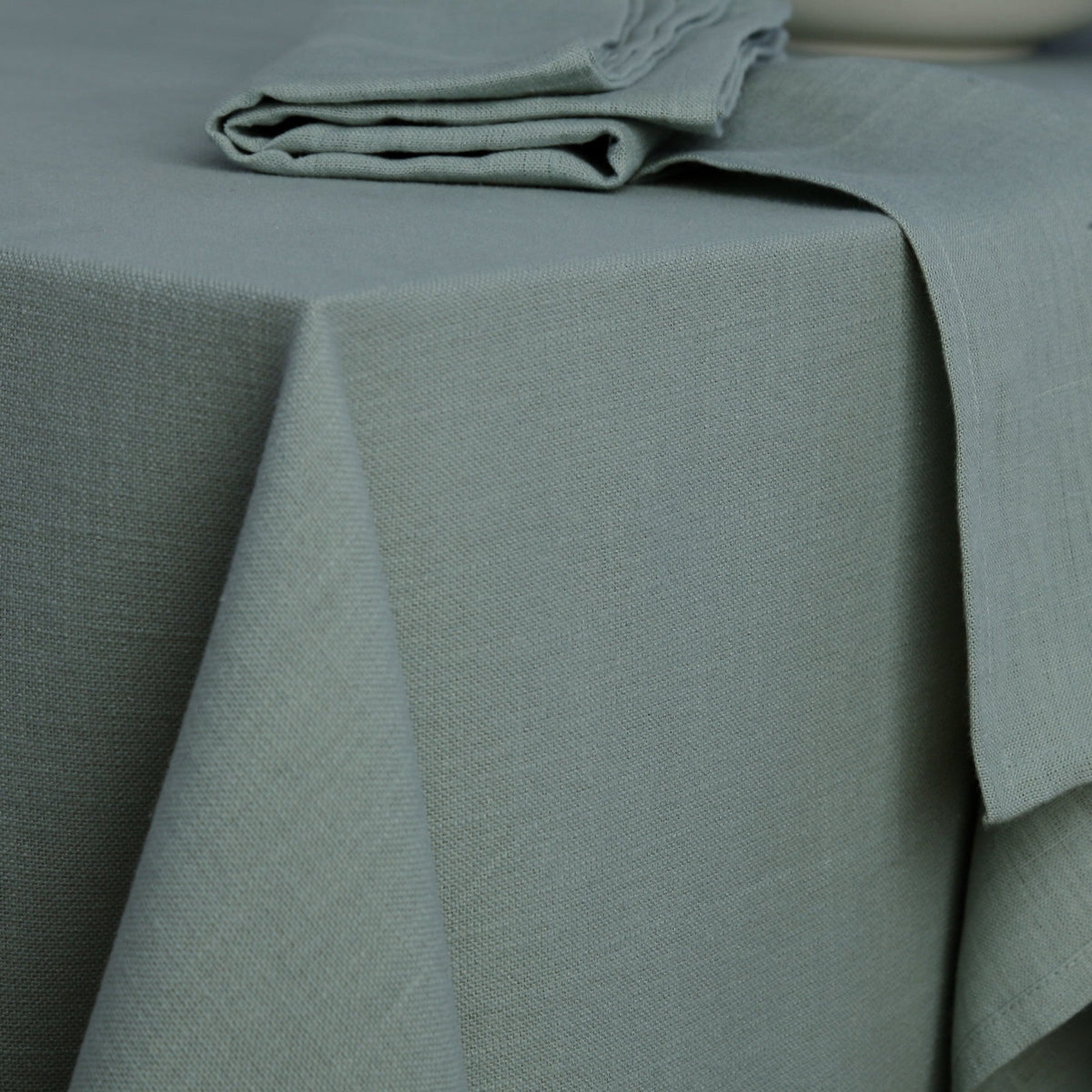 Tablecloth - Louis - Cotton Canvas - Celadon