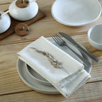 Louis - Lot De 4 Serviettes De Table - Blanc