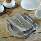 Louis - Lot De 4 Serviettes De Table - Naturel
