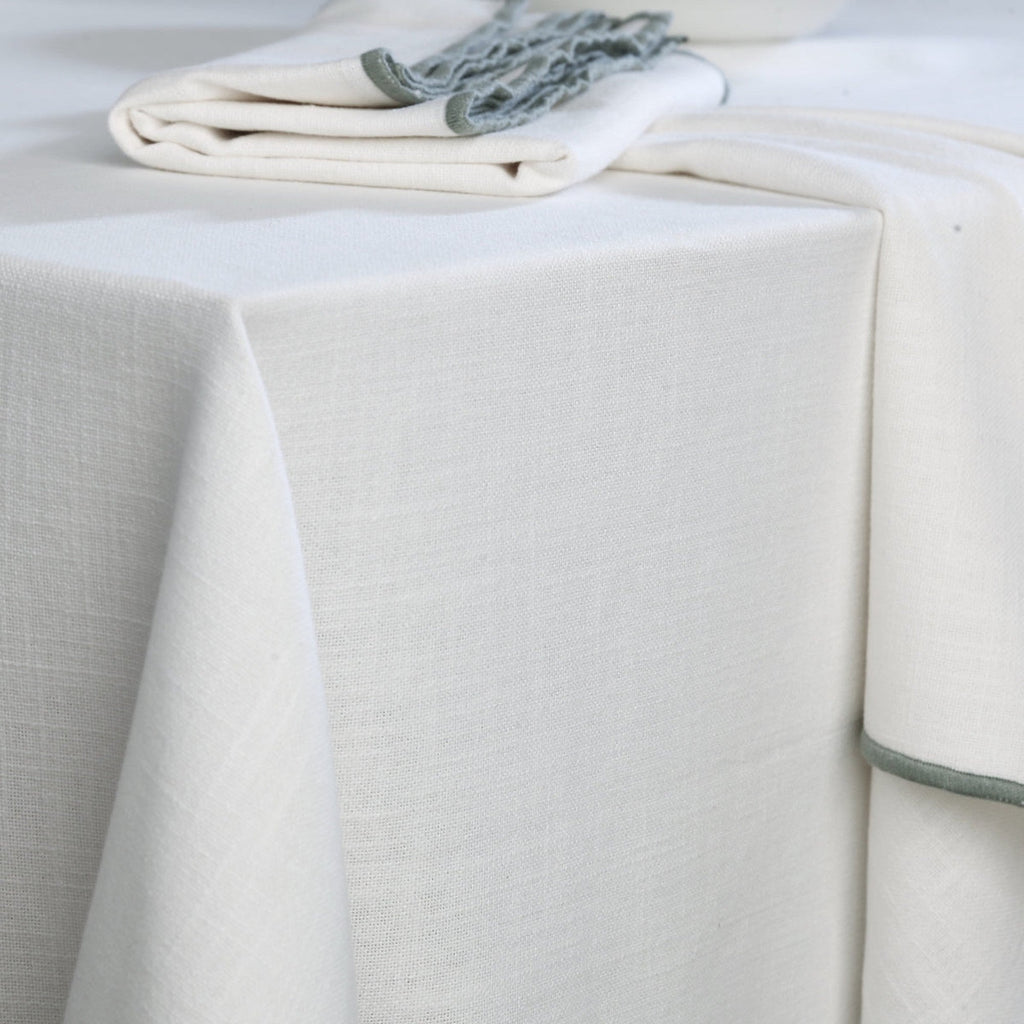 Jules - Nappe - Blanc/Céladon