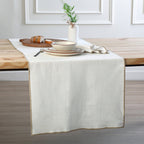 Jules - Chemin De Table - Blanc/Sable