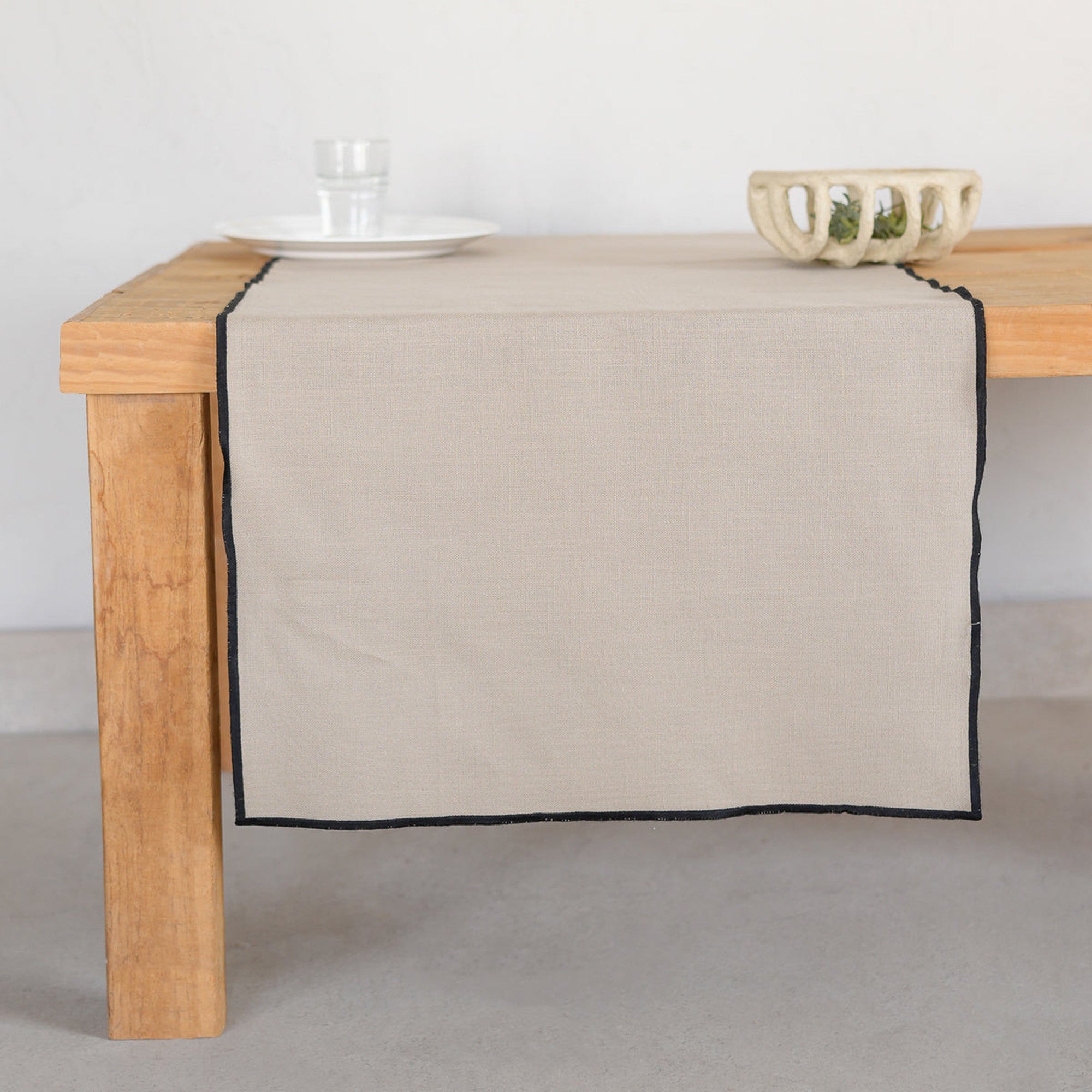 Jules - Chemin De Table - Naturel/Noir