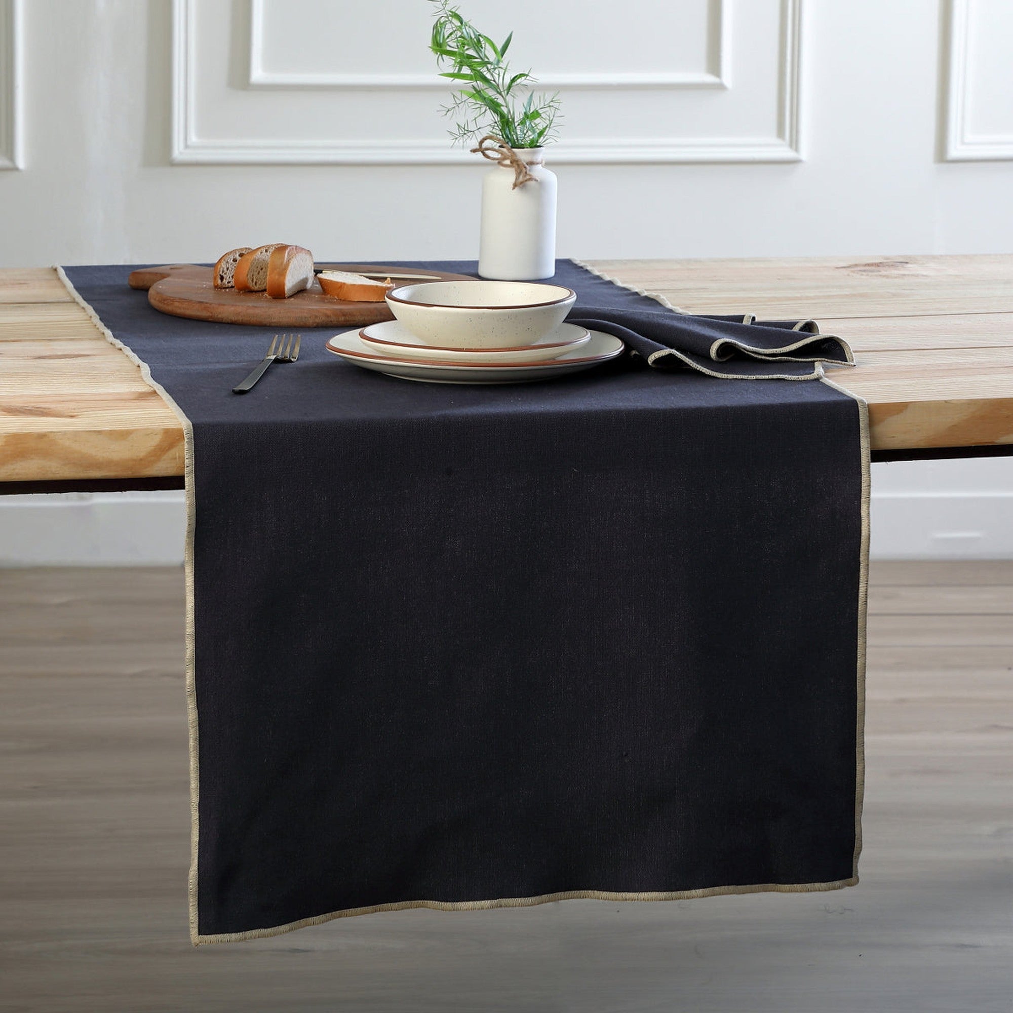Jules - Chemin De Table - Fusain/Sable