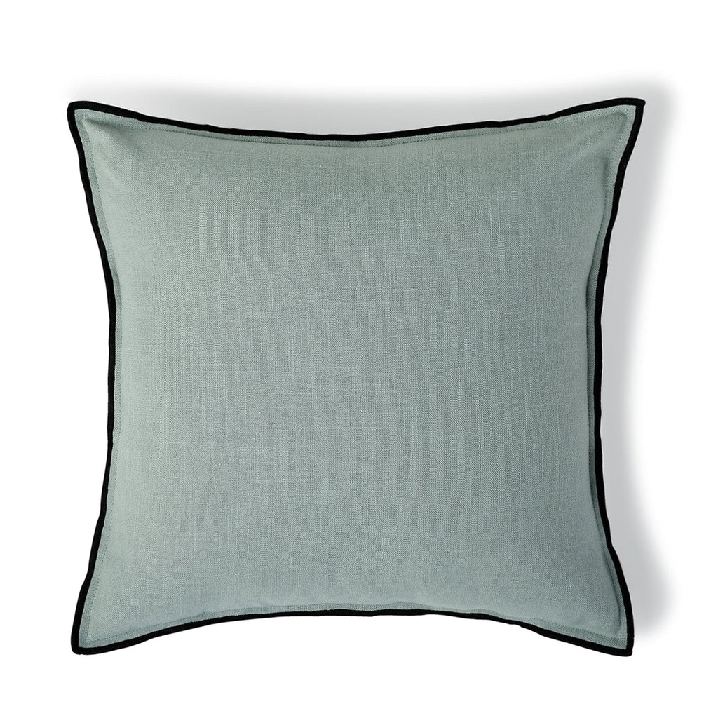 Jules - Funda De Cojín - Tela De Algodón - Celadón/Negro