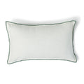 Jules - Funda De Cojín - Lona De Algodón - Blanco/Celadón