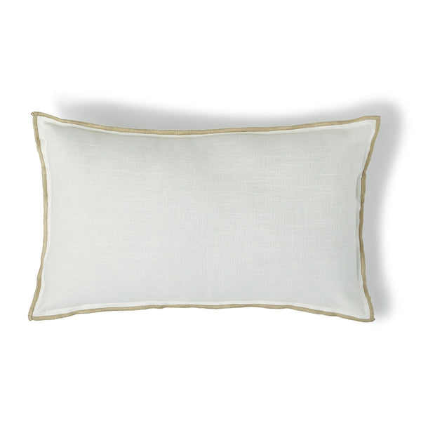 JULES housse blanc / sable 50x30