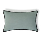 Jules - Funda De Cojín - Tela De Algodón - Celadón/Negro