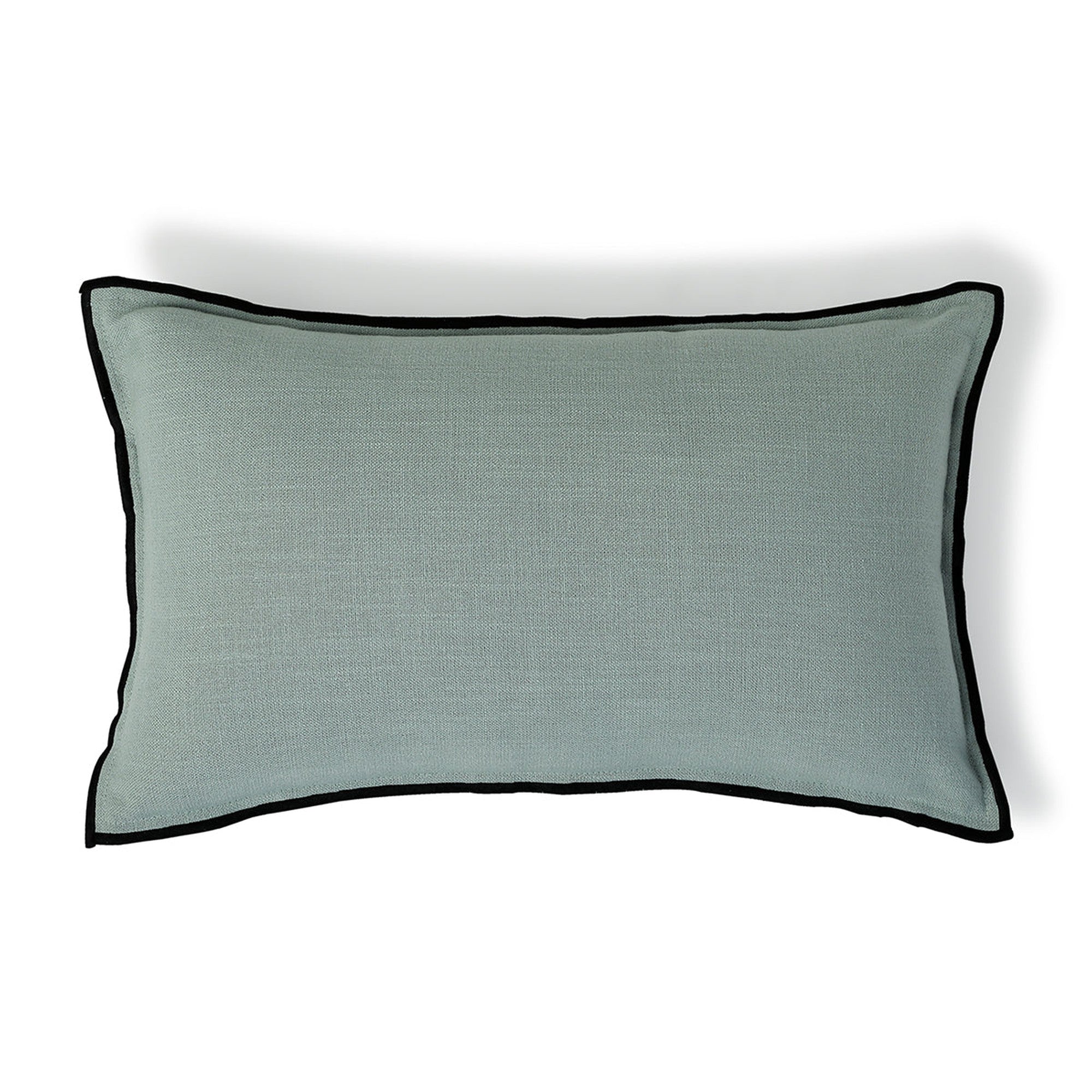 Jules - Funda De Cojín - Tela De Algodón - Celadón/Negro