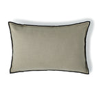 Jules - Cushion - Cotton Canvas - Natural/Black